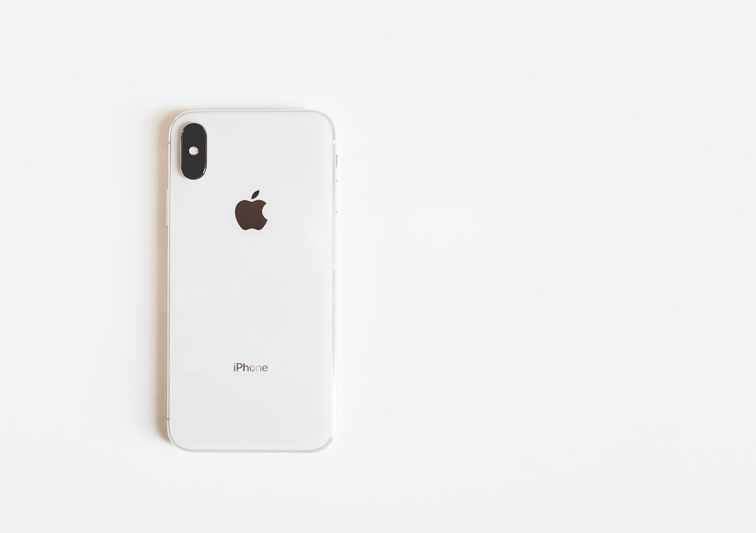 silver iPhone X