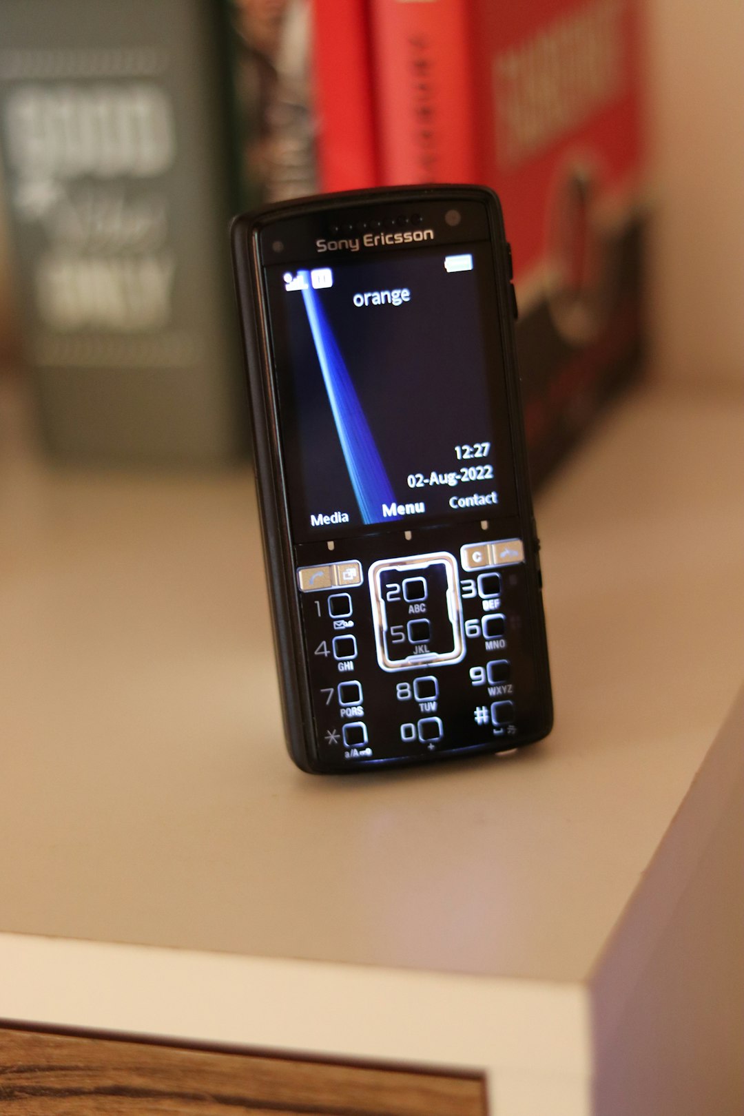 a cell phone on a table